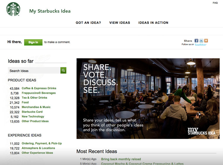 My Starbucks Idea - Blog